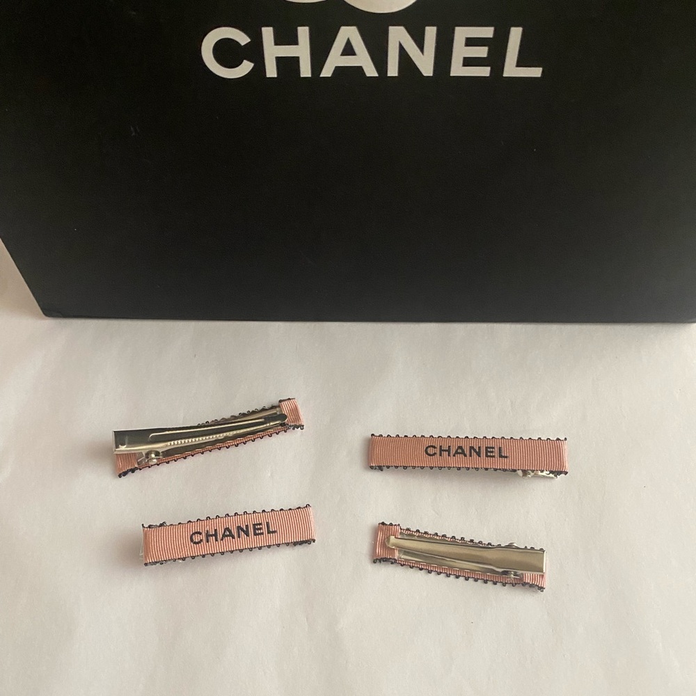 Pink Ribbon Hair Clips - Picture 4 of 5